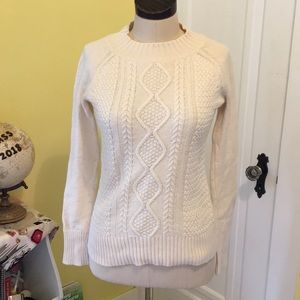 Cream Cable knit sweater